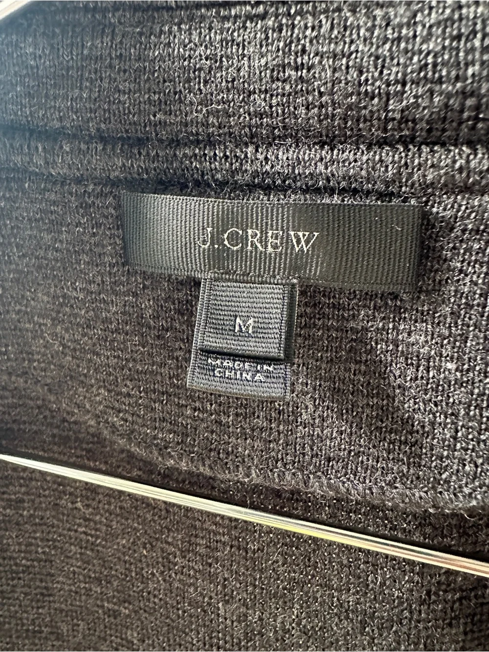 J. Crew Charcoal Gray Open-Front Knit Blazer